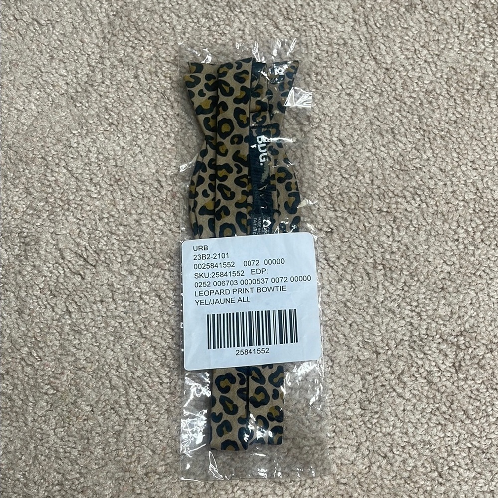 BDG Leopard Print Bowtie
